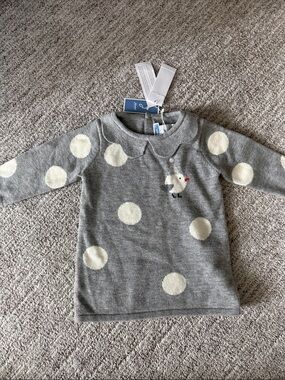 jacadi sweater dress 6m/67cm NWT